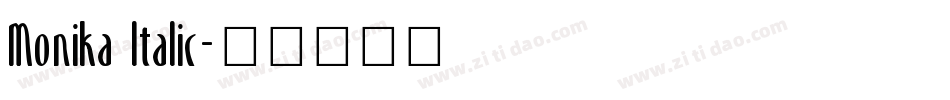 Monika Italic字体转换